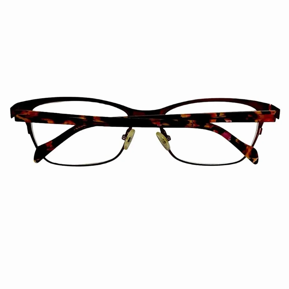MSRP $202 Laura Ashley Caroline Dark Burgundy Eyeglasses Frames 53-17-135mm